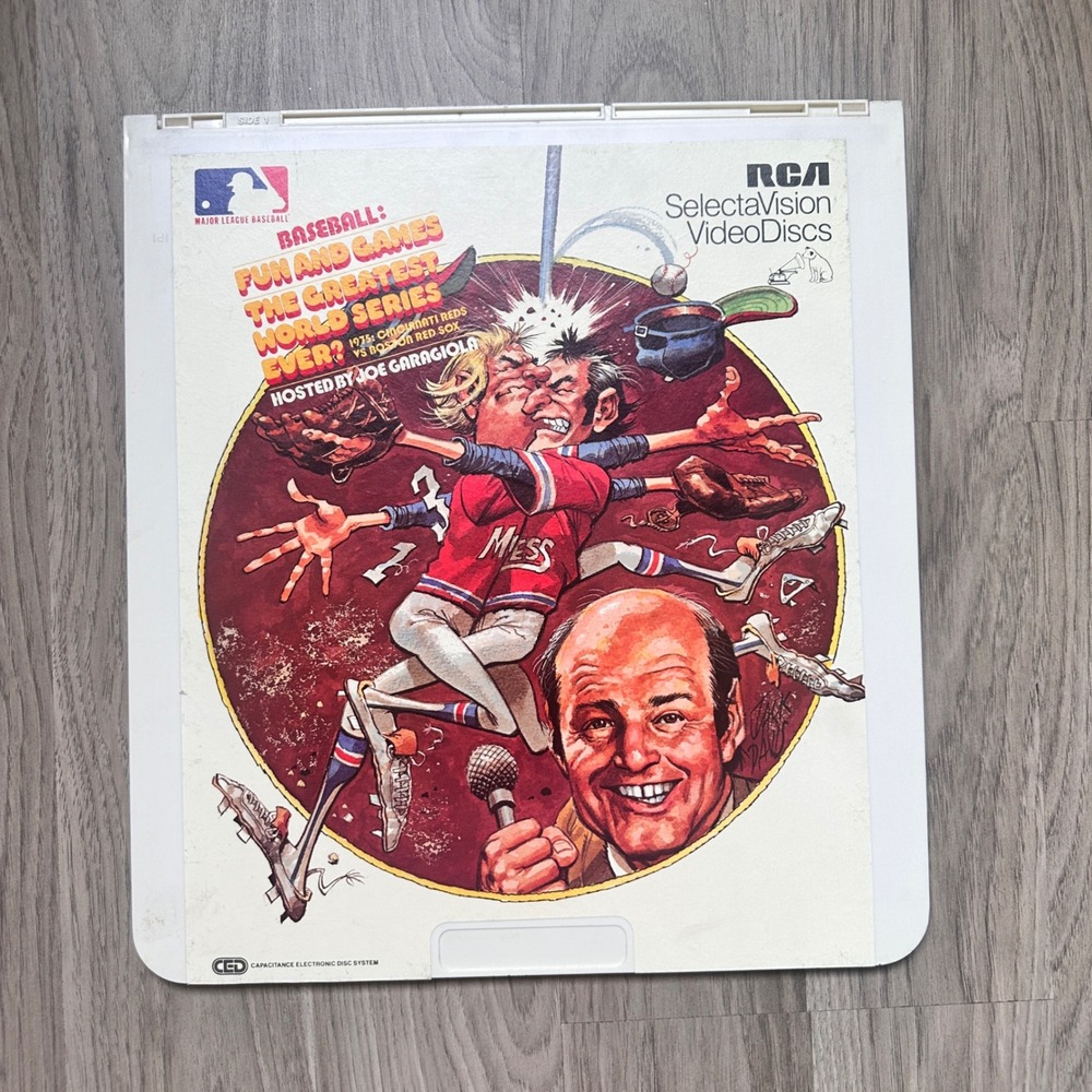 CED Videodisc Baseball Fun and Game The Greatest World Series Ever Joe Garagiola